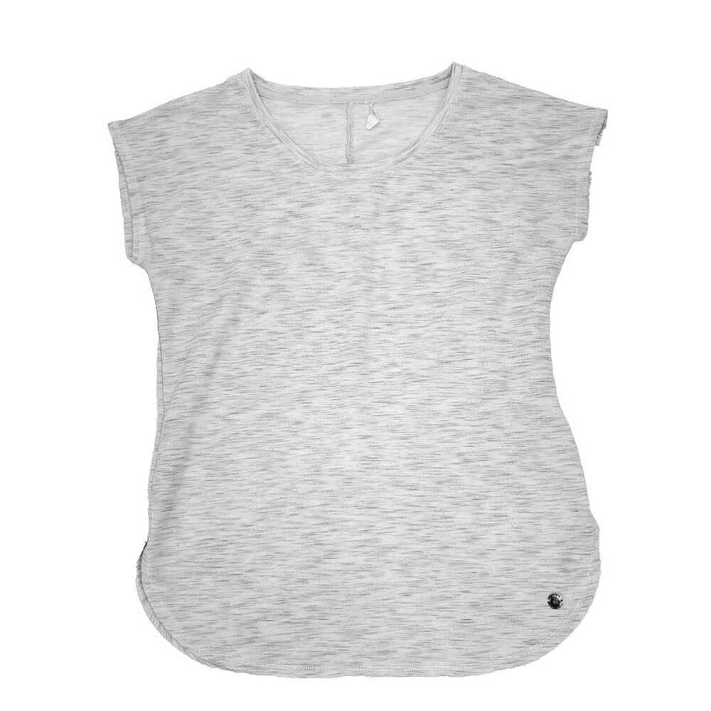 Ideology T-shirt Womens Medium White Gray Heathered Sleeveless